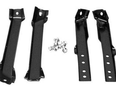 AMD Rear Bumper Bracket Set, 63-66 Chevy GMC Fleetside Pickup 970-4063-S