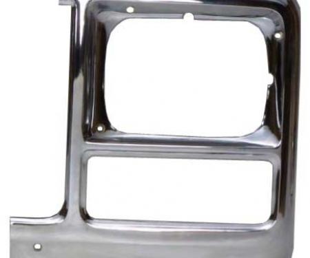 AMD Headlight Bezel, LH, 80 Chevy GMC Truck Blazer Jimmy Suburban w/ Single Headlight X145-4080-3L