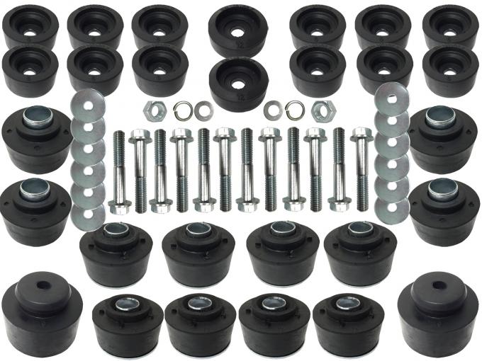 Auto Pro USA Body Mount Bushing And Hardware Set, Complete Set, Includes Sleeve Inserts BM1032KIT