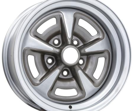 Wheel Vintiques 15x7 Pontiac Rallye II Silver  5x4.75" bolt  4" backspace 60-573404