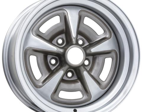 Wheel Vintiques 15x8 Pontiac Rallye II Silver 5x4.75" bolt 4" backspace 60-583404