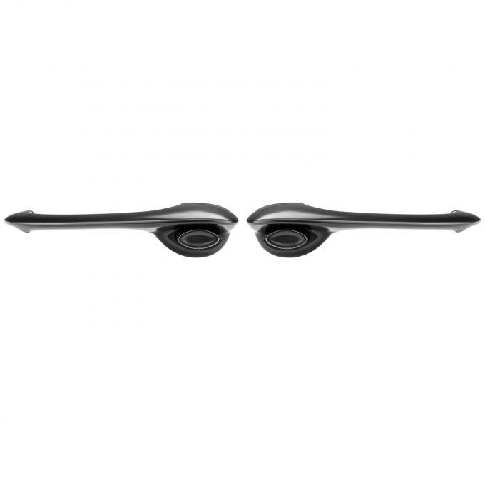 Trim Parts 1970-72 Chevelle/Skylark 2 & 4-Door Front Outside Door Handles-Black, Pair 4782B