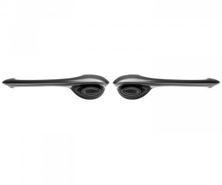 Trim Parts 1970-72 Chevelle/Skylark 2 & 4-Door Front Outside Door Handles-Black, Pair 4782B