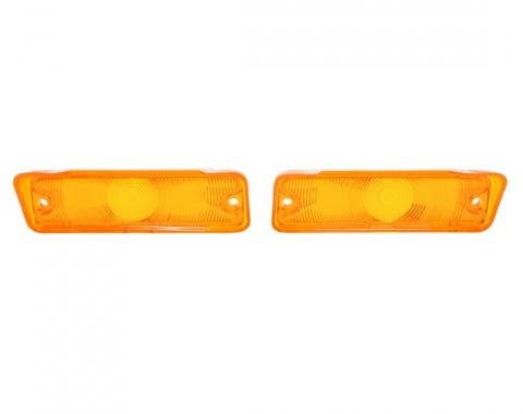 Trim Parts 1966 Chevrolet Chevelle/El Camino Amber Parking Light Lens, Pair A4249