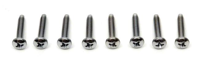 Redline Restomotive® 1964 Chevrolet Chevelle Taillight and Backup Light Lens Mounting Screw Set, 8 Piece