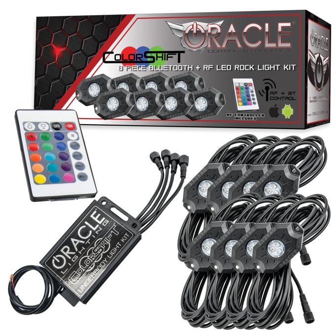 Oracle Lighting ColorSHIFT Underbody Rock Light Kit, Bluetooth + RF, 8 PCS 5819-333