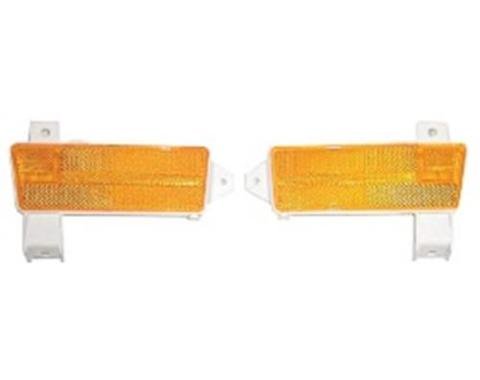 Chevelle Side Marker Light Lens Assembly, Front, Amber, 1970