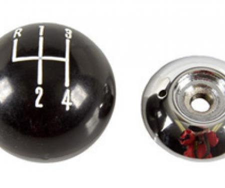 Classic Headquarters Black/Chrome 2 Pc 4 Sp Ball, 5/16" W-157B