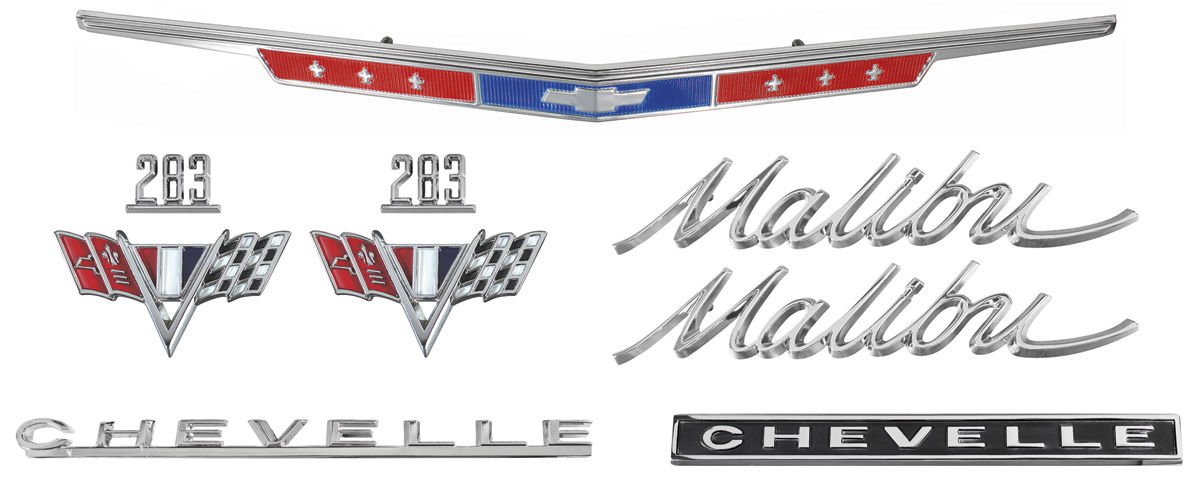 Chevelle And Malibu Emblem Kit 283 1967 Chevelle Depot