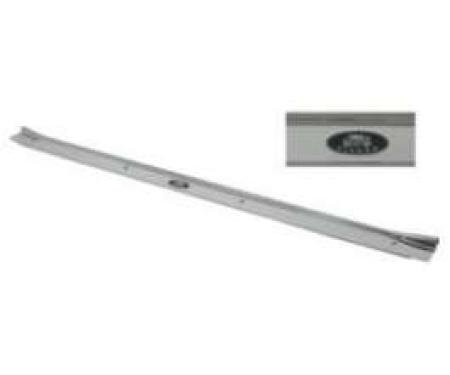 Chevelle Door Sill Plates, Fisher Emblem, Without Ribs, For Cars With 2-Doors, 1964-1967