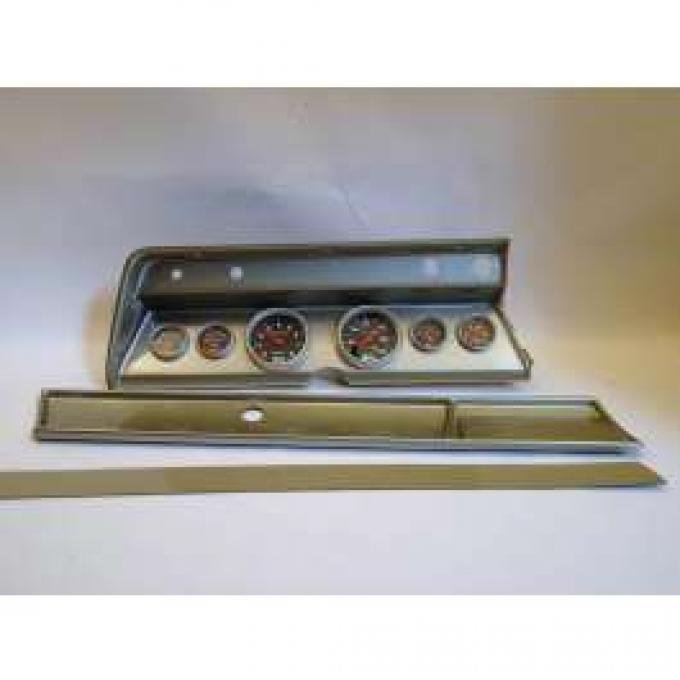 Chevelle Instrument Cluster Panel, Aluminum Finish, With Sport Comp Gauges, 1966