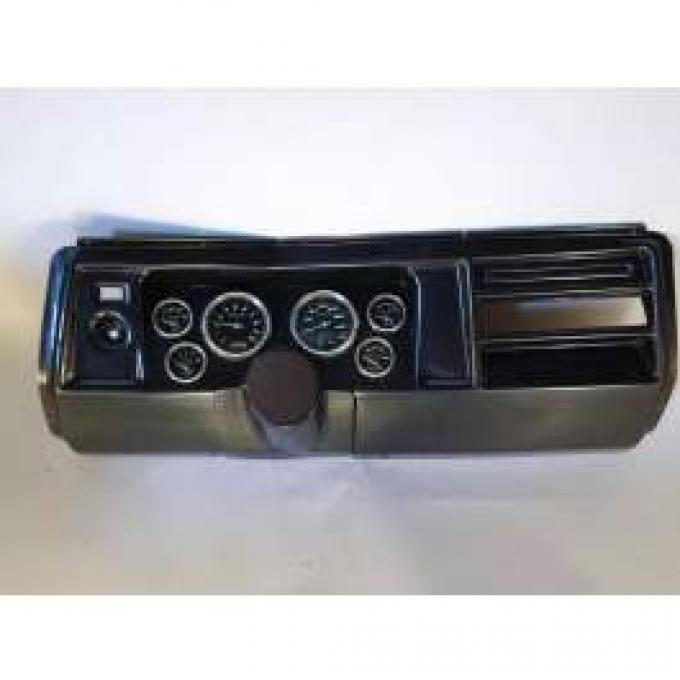 Chevelle Instrument Cluster Panel, Carbon Fiber Finish, With Carbon Fiber Series Gauges, 1969