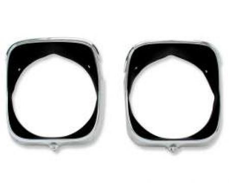 Chevelle Headlight Bezels, Inner & Outer, Right, 1969