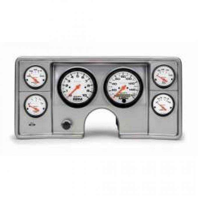 Malibu Instrument Cluster Panel, Aluminum Finish, With Phantom Gauges, 1978-1981