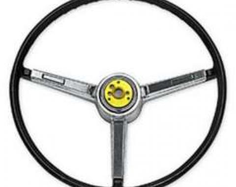 Chevelle Steering Wheel, 3-Spoke, Deluxe, Super Sport (SS),Black, 1967