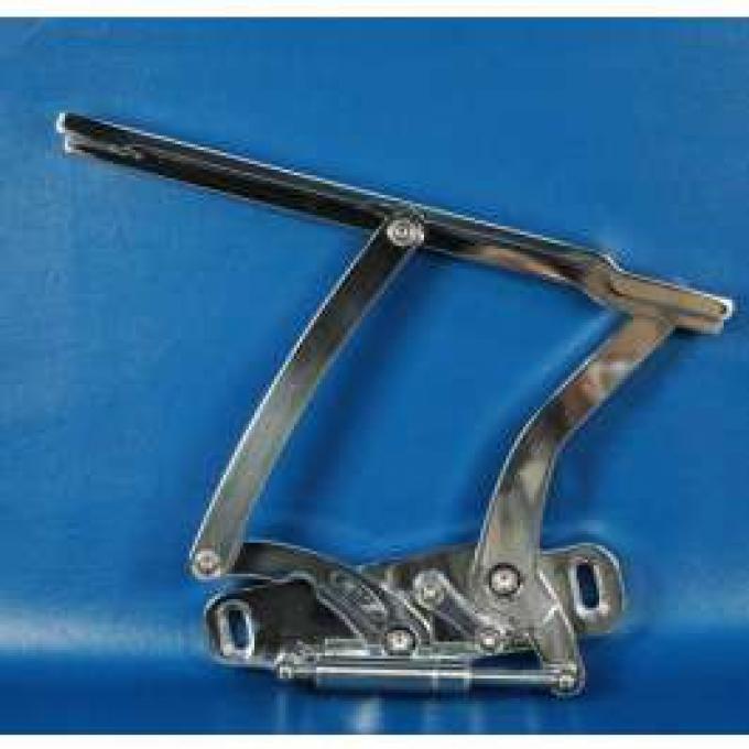 Chevelle Billet Aluminum Hood Hinges, Polished Finish, 1969-1972