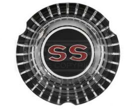 Chevelle Emblem, SS, Wheel Cover Center, 1964