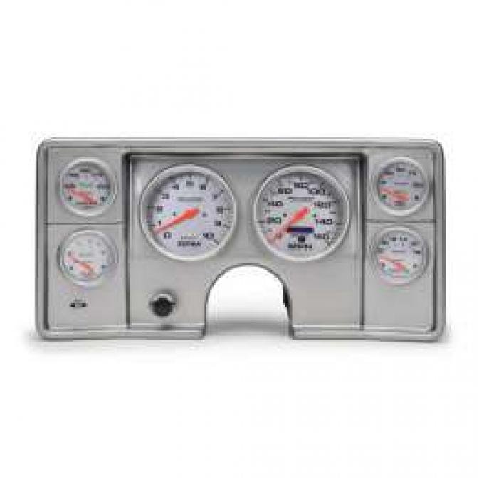 Malibu Instrument Cluster Panel, Aluminum Finish, With Ultra-Lite Gauges, 1978-1981