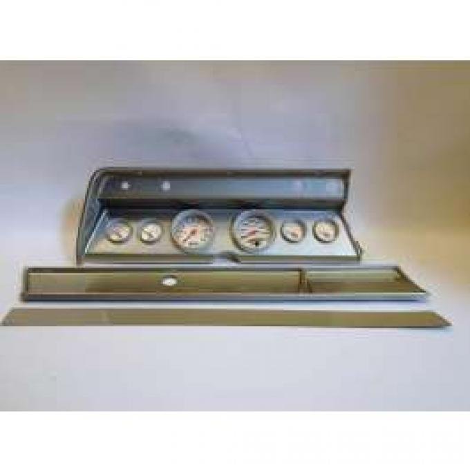 Chevelle Instrument Cluster Panel, Aluminum Finish, With Ultra-Lite Gauges, 1967