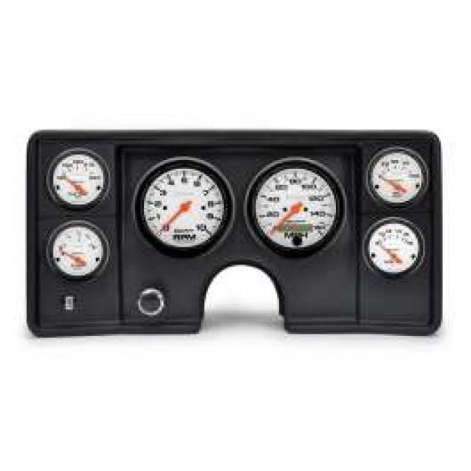 Malibu Instrument Cluster Panel, Black Finish, With Phantom Gauges, 1978-1981