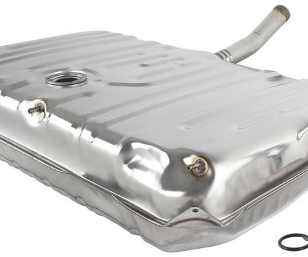 RestoParts Fuel Tank, 20-Gallon, 1970-72 ChevelleMonte, w/ EEC, w/3 Vents, w/Neck, Stainless Steel CH28908SS