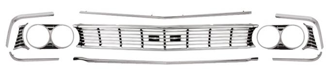 RestoParts Grille Kit, 1966 Chevelle and El Camino - MALIBU B6491C