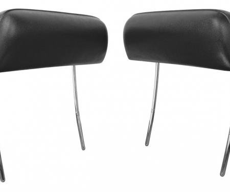 RestoParts Headrest, 1970-72 GM A Body, Bucket, Black CH20008