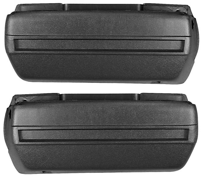 RestoParts Base, Armrest 1968-72 GM "A" Body Front (pair), Black DP6230BK