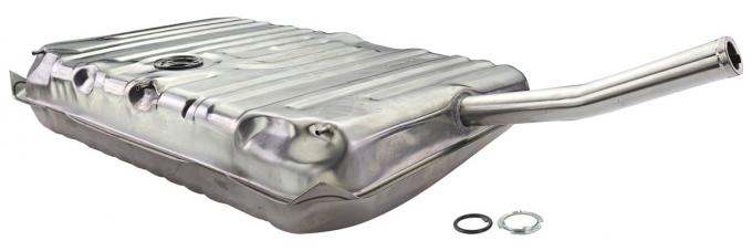 RestoParts Fuel Tank, 17 Gallon, 1970 El Camino, 3 Vents, w/Filler Neck, Stainless Steel CH32490SS