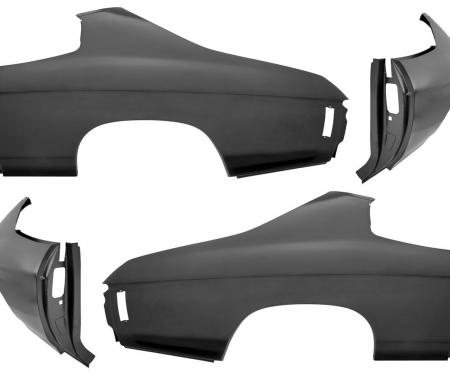 RestoParts Quarter Panel, Complete, 1970-72 Chevelle, Coupe, Pair KM02006-PR