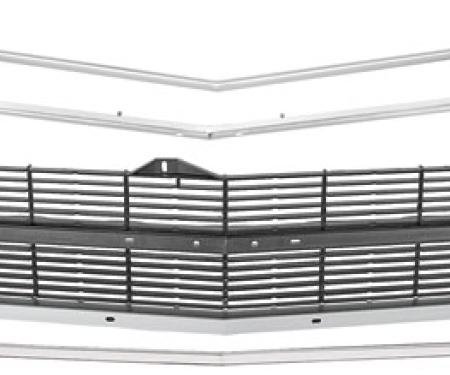 RestoParts Grille Kit, 69 SS Chevelle/El Camino, w/ Ctr Molding, Deluxe CH30127