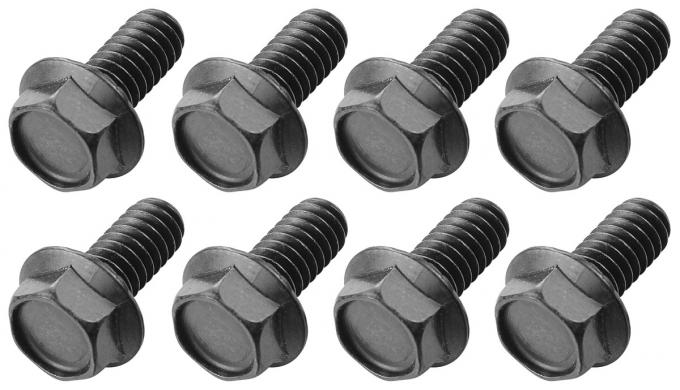 RestoParts Screw Set, 70-72 Chevelle/El Camino, Cowl Induction Support Bracket, 8pc CH31120