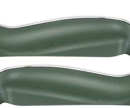 RestoParts Seat Base, 1966-72 GM A Body/Pontiac,1967-70 Eldoado, Bucket/Strato Bench, Pair, Dark Green NKK002BDG