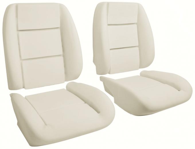 RestoParts Seat Foam, 1984-88 Grand Nationl/El Camino/Monte Carlo SS, Low Back Bucket, Pair L240398-PR