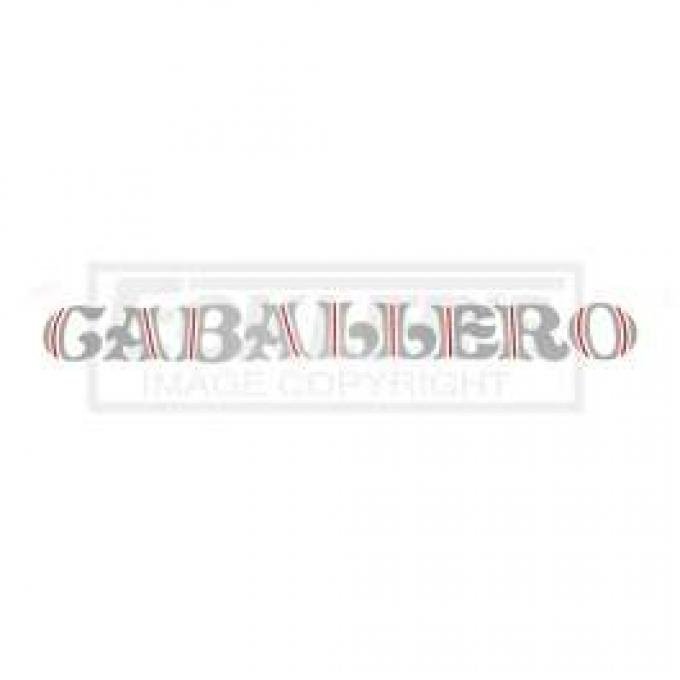 El Camino Gmc Caballero Tailgate Decals Silver & Red, 1985-1987