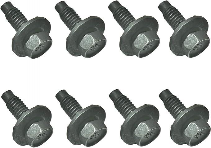 Redline Restomotive® 1967-1981 Camaro / Firebird / Chevelle 8 Piece Front Bucket Seat Track Mounting Bolts Set