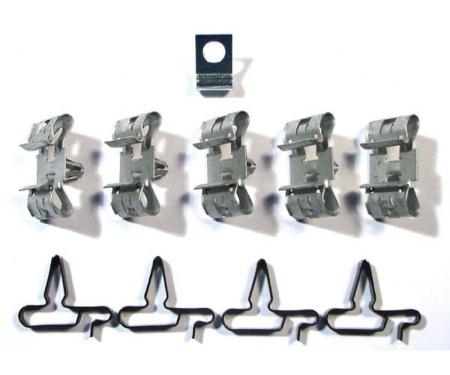 Right Stuff 1967 Oldsmobile Cutlass/442, Complete 10-Piece Brake Line Clip Set ACS031