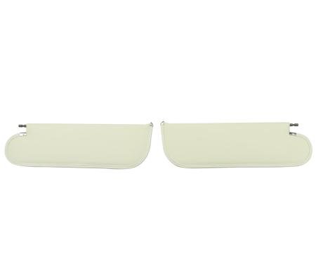 PUI Interiors 1971-1972 Chevelle/GTO/Cutlass/Skylark/Nova White Premium Sun Visors SV6101DC