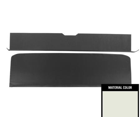 PUI Interiors 1968-1972 GM A-Body Convertible White Rear Seat Trim Panels 68AS37VB