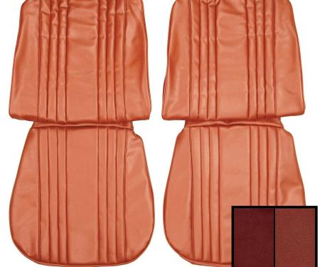 PUI Interiors 1965 Buick Skylark/GS 2-Tone Red Front Bucket Seat Covers 65US3308U