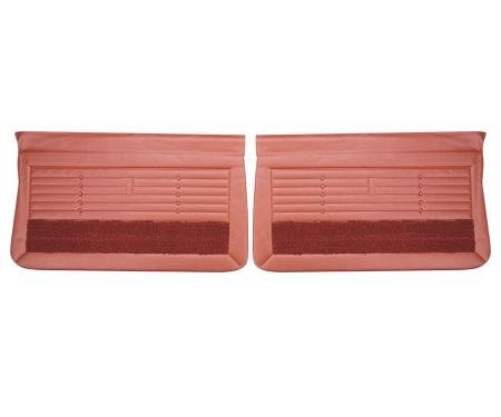 PUI Interiors 1965 Buick Skylark/GS Metallic Red Front Door Panels 65UD08