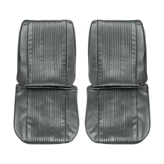 PUI Interiors 1967 Pontiac GTO/Lemans Black Front Bucket Seat Covers 67GS10U