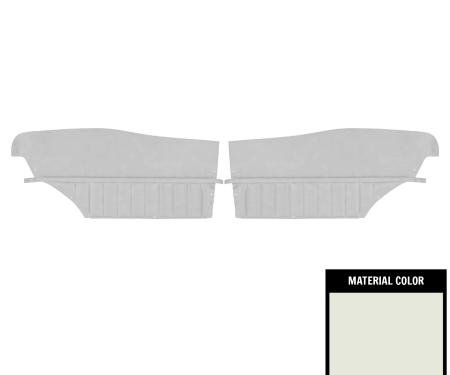 PUI Interiors 1971-1972 Buick Skylark/GS/350/Custom Hardtop White Rear Door Panels 71UD37C