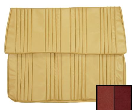 PUI Interiors 1965 Buick Skylark/GS Hardtop 2-Tone Red Rear Bench Seat Cover 65US3308C