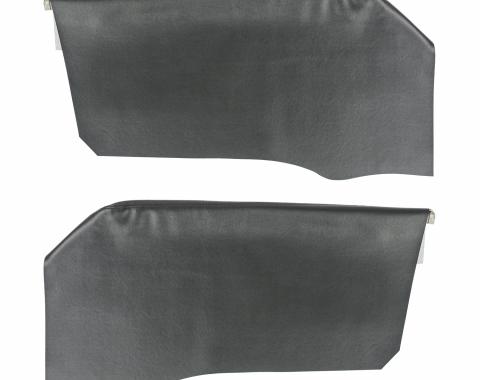 PUI Interiors 1966-67 Impala/Bonnevelle/Catalina/Grand Prix Hardtop Black Rear Arm Rest Covers 66BR10