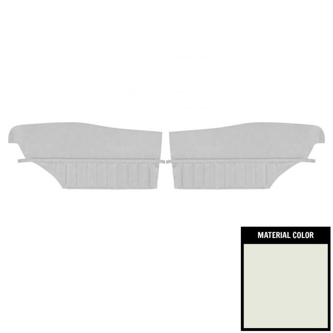 PUI Interiors 1971-1972 Buick Skylark/GS/350/Custom Hardtop White Rear Door Panels 71UD37C