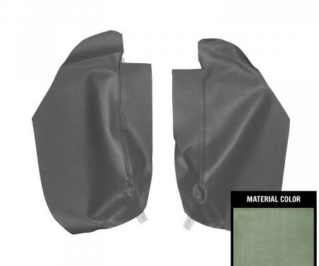 PUI Interiors 1969 Camaro/Firebird Hardtop Dark Green Rear Arm Rest Covers 67FR24C