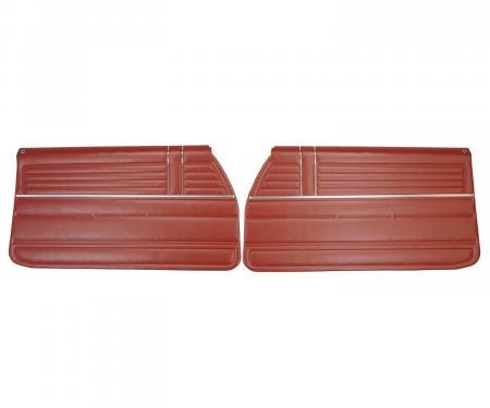 PUI Interiors 1968 Chevrolet Chevelle Pre-Assembled Red Front Door Panels PD311