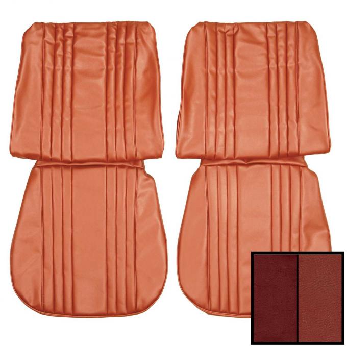 PUI Interiors 1965 Buick Skylark/GS 2-Tone Red Front Bucket Seat Covers 65US3308U