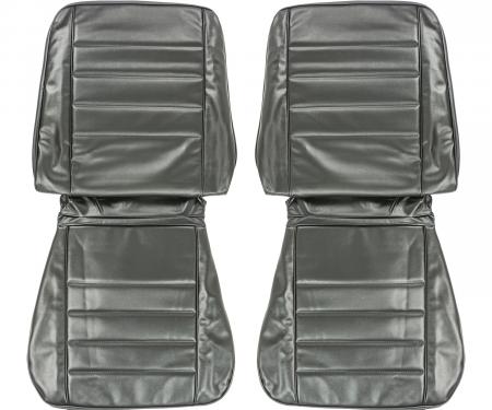 PUI Interiors 1965 Chevrolet Chevelle Black Front Bucket Seat Covers 65AS10U